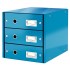 CABINET 3 SERTARE ALBASTRU CLICK&STORE LEITZ