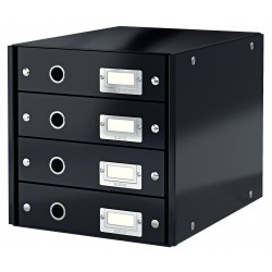 CABINET 4 SERTARE NEGRU CLICK&STORE LEITZ