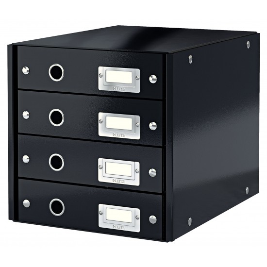 CABINET 4 SERTARE NEGRU CLICK&STORE LEITZ
