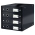 CABINET 4 SERTARE NEGRU CLICK&STORE LEITZ