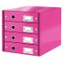 CABINET 4 SERTARE ROZ CLICK&STORE LEITZ