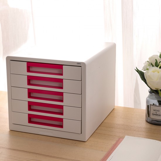 CABINET 5 SERTARE ALB/ROZ DELI CABINET 5 SERTARE ALB/ROZ DELI