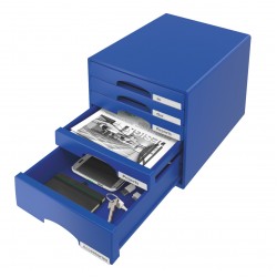 CABINET 5 SERTARE ALBASTRU PLUS LEITZ