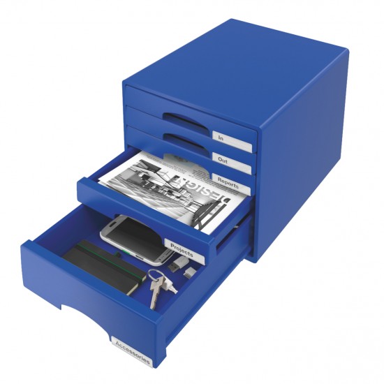 CABINET 5 SERTARE ALBASTRU PLUS LEITZ CABINET 5 SERTARE ALBASTRU PLUS LEITZ