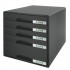 CABINET 5 SERTARE NEGRU PLUS LEITZ