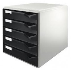 CABINET 5 SERTARE NEGRU STANDARD LEITZ