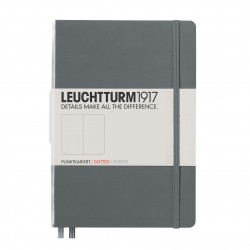 CAIET A5 PUNCTAT COPERTA RIGIDA ANTRACIT LEUCHTTURM