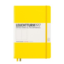 CAIET A5 PUNCTAT COPERTA RIGIDA GALBEN LEUCHTTURM