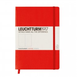 CAIET A5 PUNCTAT COPERTA RIGIDA ROSU LEUCHTTURM
