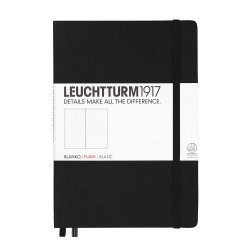 CAIET A5 VELIN COPERTA RIGIDA NEGRU LEUCHTTURM
