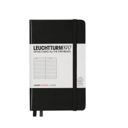 CAIET A6 DICTANDO COPERTA RIGIDA NEGRU LEUCHTTURM