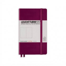 CAIET A6 PUNCTAT COPERTA RIGIDA BORDEAUX LEUCHTTURM