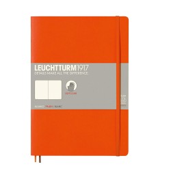 CAIET B5 VELIN COPERTA FLEXIBILA PORTOCALIU LEUCHTTURM