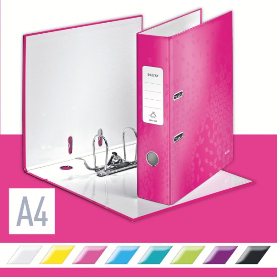BIBLIORAFT PLASTIFIAT 8CM ROZ METALIZAT WOW LEITZ BIBLIORAFT PLASTIFIAT 8CM ROZ METALIZAT WOW LEITZ