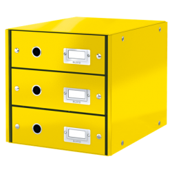 CABINET 3 SERTARE GALBEN CLICK&STORE LEITZ