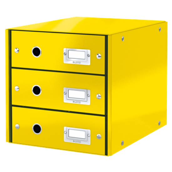 CABINET 3 SERTARE GALBEN CLICK&STORE LEITZ