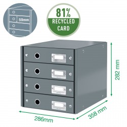 CABINET 4 SERTARE ALB CLICK&STORE LEITZ