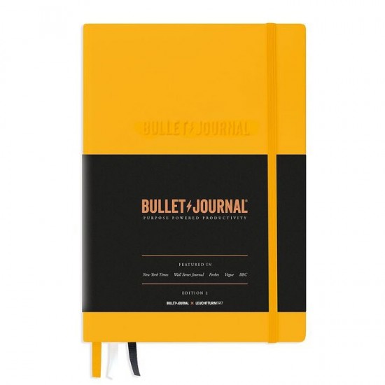 CAIET A5 BULLET JOURNAL ED. 2 COP RIGIDA GALBEN LEUCHTTURM