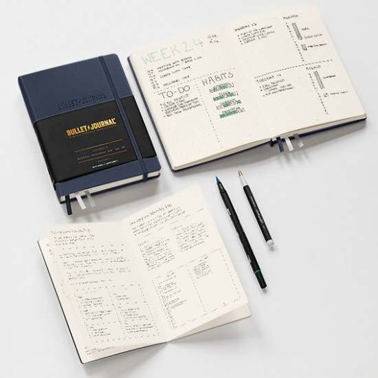 CAIET A5 BULLET JOURNAL ED. 2 COP RIGIDA GALBEN LEUCHTTURM