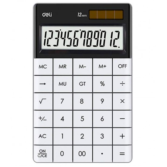 CALCULATOR BIROU 12DIG MODERN ALB DELI