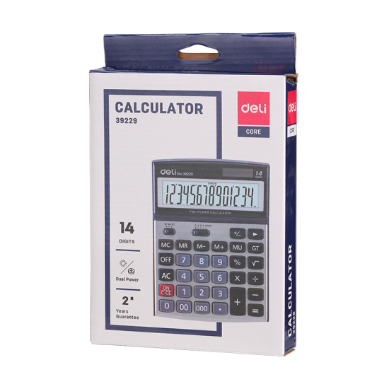 CALCULATOR BIROU 14DIG METAL 39229 DELI CALCULATOR BIROU 14DIG METAL 39229 DELI