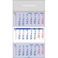 CALENDAR PERETE TRIPTIC ALBASTRU 12 FILE EGO