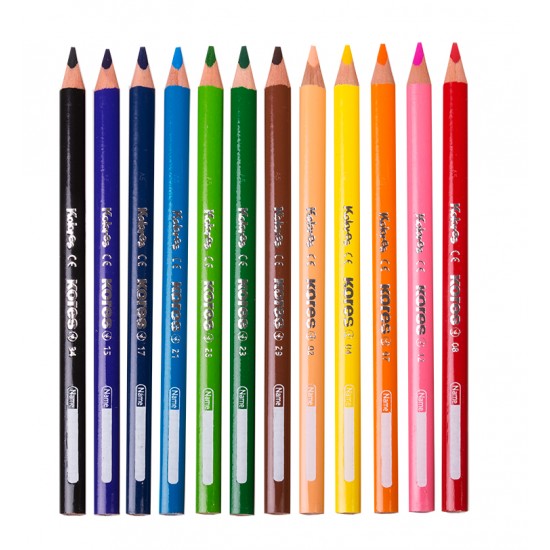 CREIOANE COLORATE 12 CULORI + ASCUTIT. TRIUNGHIULARE JUMBO KORES CREIOANE COLORATE 12 CULORI + ASCUTIT. TRIUNGHIULARE JUMBO KORES