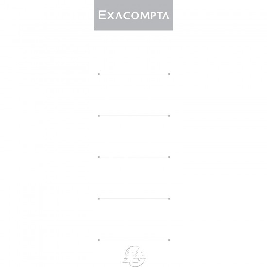 ETICHETE BIBLIORAFT 7.5 CM 10/SET EXACOMPTA