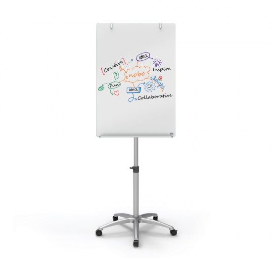 FLIPCHART MAGNETIC DIN STICLA CU ROTI 70*100 PRESTIGE NOBO
