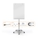 FLIPCHART MAGNETIC DIN STICLA CU ROTI 70*100 PRESTIGE NOBO