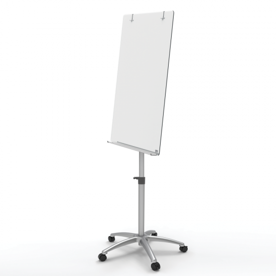 FLIPCHART MAGNETIC DIN STICLA CU ROTI 70*100 PRESTIGE NOBO