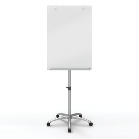 FLIPCHART MAGNETIC DIN STICLA CU ROTI 70*100 PRESTIGE NOBO