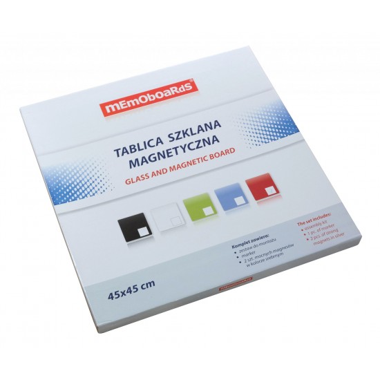 TABLA MAGNETICA STICLA 45*45CM ROSIE MEMOBOARDS