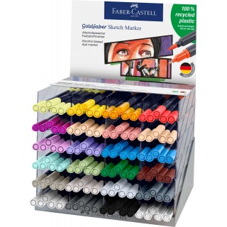 DISPLAY 120 BUC SKETCH MARKER 2 CAPETE GOLDFABER FABER-CASTELL AAA