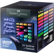 SET BIROU 24 BUC TEXTMARKER 46 FABER-CASTELL