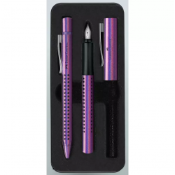 SET CADOU STILOU + PIX GRIP 2011 GLAM VIOLET FABER-CASTELL