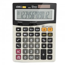 CALCULATOR BIROU 12DIG METAL 1629 DELI