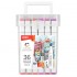 SET 36 MARKERE SKETCHING VARF DUBLU 1MM/7MM CUT PLASTIC DELI