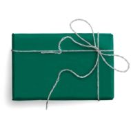 Hârtie de împachetat cadouri Glossy pliată verde Kartos