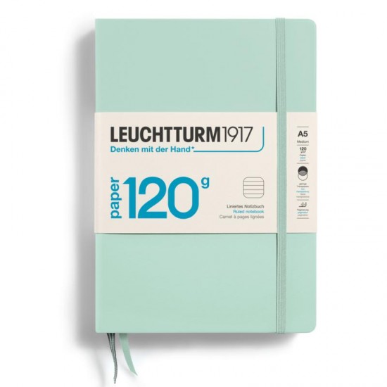 CAIET A5 DICTANDO 120G COPERTA RIGIDA VERDE MENTA LEUCHTTURM