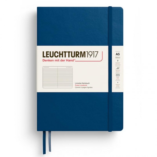 CAIET A5 DICTANDO COPERTA RIGIDA INDIGO LEUCHTTURM