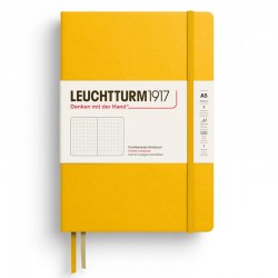 CAIET A5 PUNCTAT COPERTA RIGIDA GALBEN FLOAREA SOARELUI LEUCHTTURM
