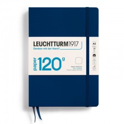 CAIET A5 VELIN 120G COPERTA RIGIDA ALBASTRU NAVY LEUCHTTURM