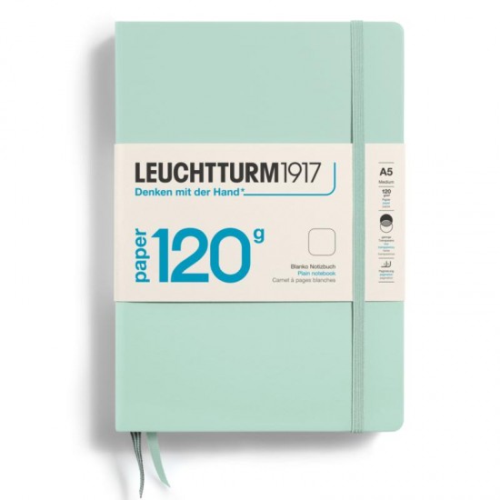 CAIET A5 VELIN 120G COPERTA RIGIDA VERDE MENTA LEUCHTTURM