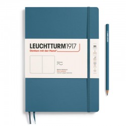 CAIET B5 VELIN COPERTA FLEXIBILA ALBASTRU PIATRA LEUCHTTURM