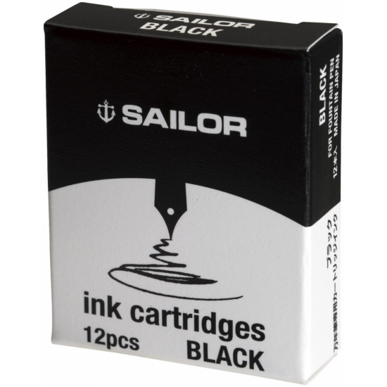 SET 12 CARTUSE SAILOR BASIC STANDARD BLACK / BLACK