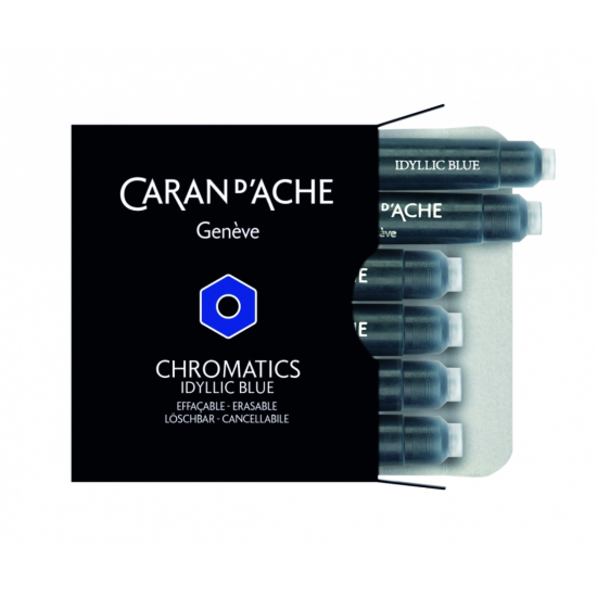 Cartuse Cerneala Chromatics Idylic Blue set 6 buc Caran d'Ache