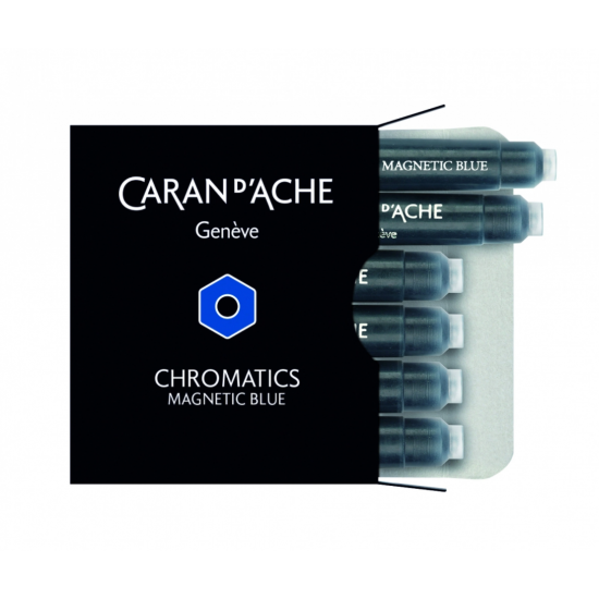 Cartuse Cerneala Chromatics Magnetic Blue set 6 buc Caran d'Ache