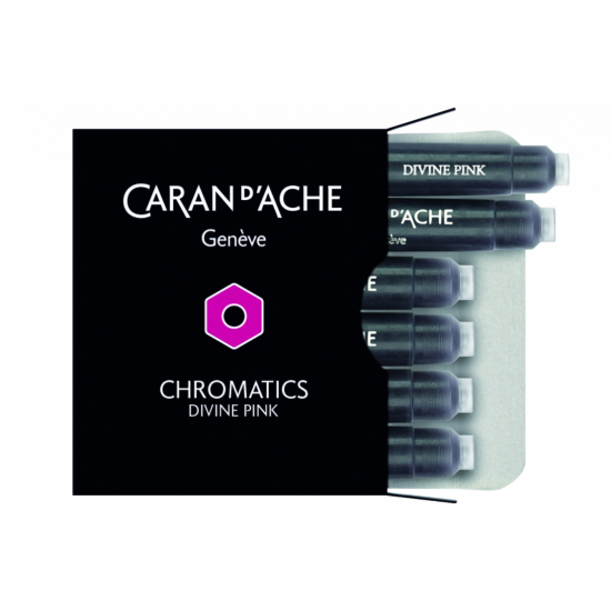 Cartuse Cerneala Chromatics Divine Pink set 6 buc Caran d'Ache