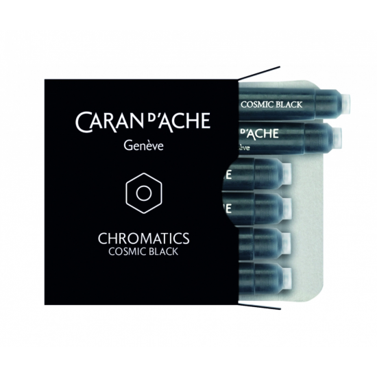Cartuse Cerneala Chromatics Cosmic Black set 6 buc Caran d'Ache